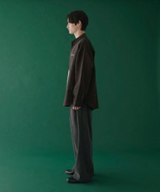 WEGO フェイクスウェードワンポイントBIGシャツ（LS）