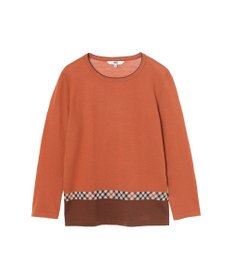 DAKS ジャカード クルーネックプルオーバー