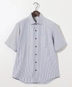 JOSEPH ABBOUD 【キングサイズ・イージーケア・ストレッチ】コンパクトジャージーヘアラインストライプ シャツ