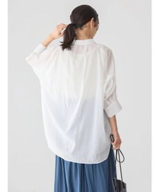 AMERICAN HOLIC 接触冷感５分袖変形ドルマンシアーシャツ