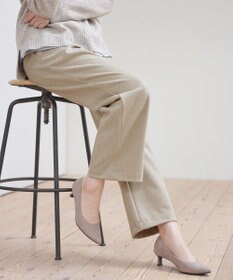 Tiaclasse L ミニチェッカー裏起毛・ストレートパンツ