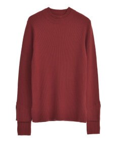 Green Parks ダブルカフスモックネック配色ニット