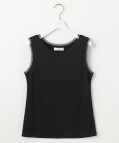 ANY SIS S 【洗える】チュールコンビラメ タンクトップ