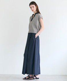 BEIGE， AGATE / バイカラー スキッパーニット