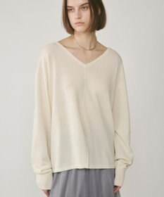 GRACE CONTINENTAL ウールVネックニットトップ