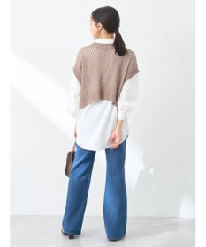 earth music&ecology ＳＥＴ２点メッシュベスト＋シャツ