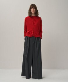 ATON GARMENT DYED CASHMERE SILK | クルーネックカーディガン