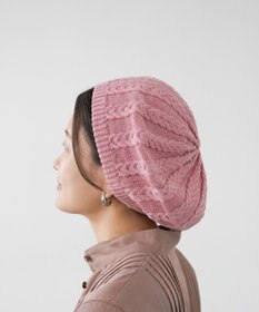 石田製帽 オーガニックコットン アラン編みベレー