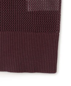 UNFILO L メッシュ ハーフスリーブ プルオーバー