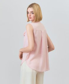 GRACE CONTINENTAL リネンライクボウタイノースリーブ