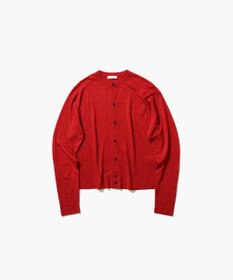 ATON GARMENT DYED CASHMERE SILK | クルーネックカーディガン