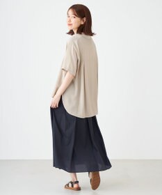 SHARE PARK LADIES 【2WAY】オーバーサイズ楊柳シャツ