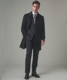 GOTAIRIKU 【形態安定】PREMIUMPLEATS_セミワイドカラー 通年ドレスシャツ（ストライプ）