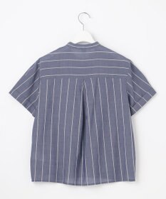 J.PRESS LADIES 【洗える】キュプラローン ストライプ ブラウス