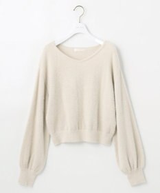 ANY SIS 【全方位 好印象】ラメフェザーニット×フラワースカート セット