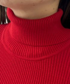 WEGO 【2025年秋冬新作】リブタートルニット