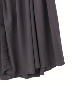 Green Parks スキッパーギャザーワンピース