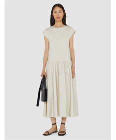 JOSEPH 【洗える】ポプリンジャージー　キャップスリーブドレス