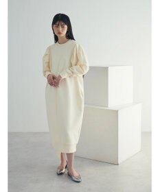 Green Parks armonia. リブ使いコクーンポンチワンピース