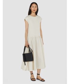 JOSEPH 【洗える】ポプリンジャージー　キャップスリーブドレス