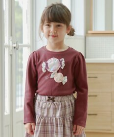 シャラシャラビーズ長袖Ｔシャツ / any FAM KIDS | ファッション通販