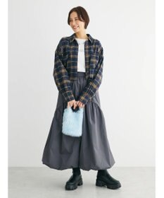 Green Parks ・ＥＬＥＮＣＡＲＥ　ＤＵＥ　シャギーチェックショートシャツ