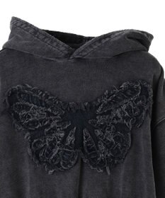 WEGO ヴィンテージウォッシュバタフライショートパーカー