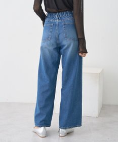 earth music&ecology ワイドフリンジデニムパンツ