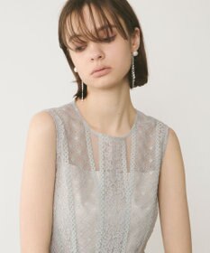 GRACE CONTINENTAL レースパッチワークドレス