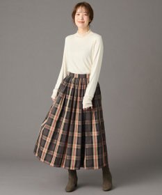 ANY 【ウエストゴム】ビックチェックタフタスカート