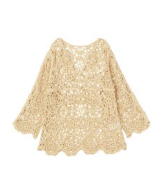 earth music&ecology クロシェ風プルオーバー