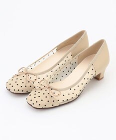 組曲 【WEB限定・低反発】チュールバレエパンプス