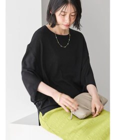 AMERICAN HOLIC 接触冷感トライアングルスリーブニットプルオーバー