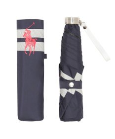 MOONBAT POLO RALPH LAUREN（ポロ ラルフローレン） 晴雨兼用日傘 ボーダー 遮光率100% 遮熱 UV 晴雨兼用