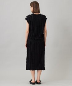 ICB L 【洗える】カットジャガード Vネックニット