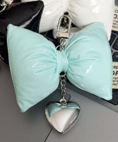 WEGO クッションリボンハートキーホルダー