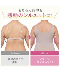 BRADELIS New York 【BRADELIS NewYork peace】綿混楽々dailyブラキャミ25 ノンワイヤー 補正下着 カップ付き キャミソール ブラトップ