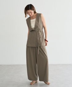 YECCA VECCA ドライタッチストレッチワイドパンツ