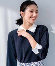 組曲 Elena襟付きニットプルオーバー