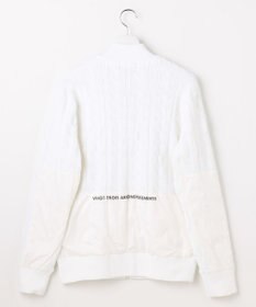 23区GOLF 【MEN】ケーブルジップアップカーディガン　防風裏地付き