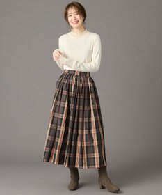 ANY 【ウエストゴム】ビックチェックタフタスカート