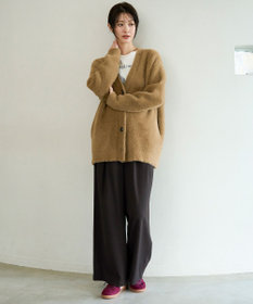 UNFILO マイビューティ タックワイドパンツ