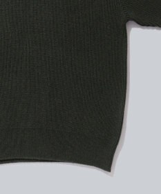 WHITE MAILS 【UNISEX】WASHI&COOMA LAMBS RIB KNIT MOCKNECK SWEATER ニットセーター