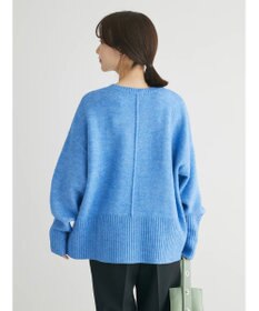 Green Parks ｆｕｗａっとメランジ袖リブ長めニットプルオーバー