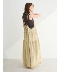 Green Parks ・Ｐｅｔｉｔ　Ｆｌｅｕｒ　チェックティアードキャミワンピ