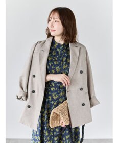 Te chichi リネンMIXロングスリーブジャケット