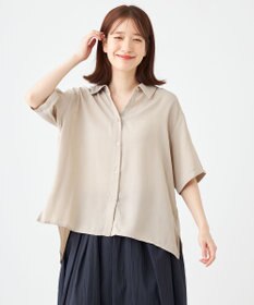 SHARE PARK LADIES 【2WAY】オーバーサイズ楊柳シャツ