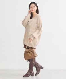 earth music&ecology チュールフリルカーディガン