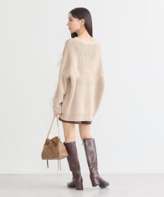 earth music&ecology チュールフリルカーディガン