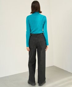 UNFILO 【UNFILO DENIM】撥水ストレッチ ワイドストレートデニム